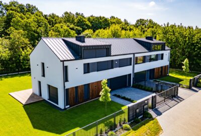 Budowa domów jednorodzinnych w zabudowie bliźniaczej – Warszawa, ul. Orkiszowa